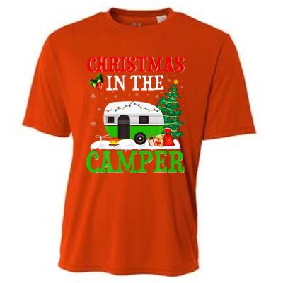 Funny Christmas In The Campers Camping Rv Christmas Gift Cooling Performance Crew T-Shirt