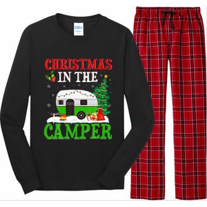 Funny Christmas In The Campers Camping Rv Christmas Gift Long Sleeve Pajama Set