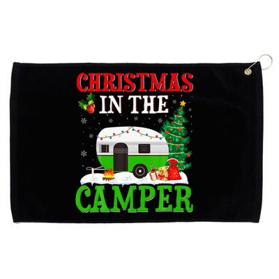 Funny Christmas In The Campers Camping Rv Christmas Gift Grommeted Golf Towel