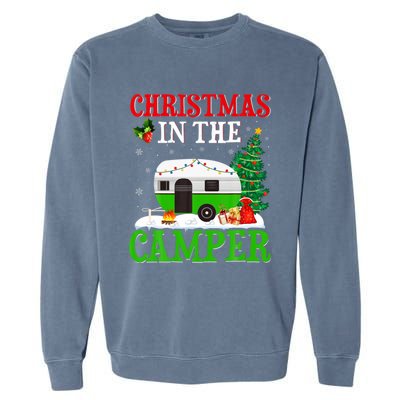 Funny Christmas In The Campers Camping Rv Christmas Gift Garment-Dyed Sweatshirt