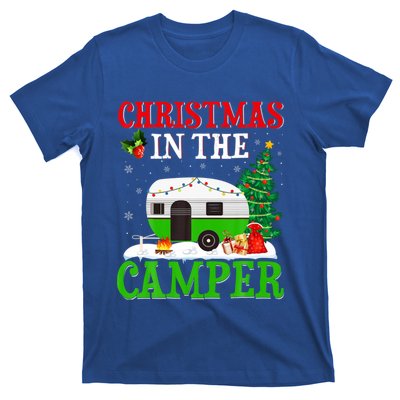 Funny Christmas In The Campers Camping Rv Christmas Gift T-Shirt