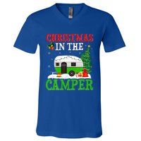 Funny Christmas In The Campers Camping Rv Christmas Gift V-Neck T-Shirt