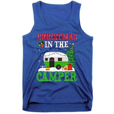 Funny Christmas In The Campers Camping Rv Christmas Gift Tank Top