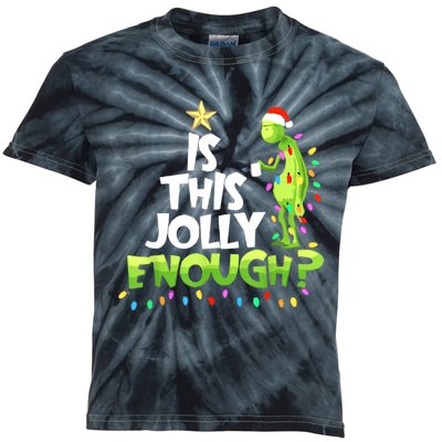 Funny Christmas Is This Jolly Enough Kids Tie-Dye T-Shirt