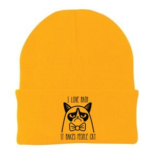 Funny Cat I Love Math It Makes People Cry Knit Cap Winter Beanie