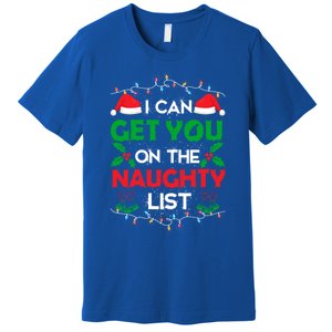 Funny Christmas I Can Get You On Naughty List Gift Premium T-Shirt