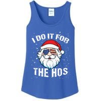 Family Chrisrmas I Do It For The Hos Santa Claus Sunglasses Gift Ladies Essential Tank