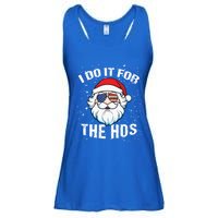 Family Chrisrmas I Do It For The Hos Santa Claus Sunglasses Gift Ladies Essential Flowy Tank