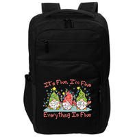 Funny Christmas It's Fine I'm Fine Everything Is Fine Gnomes Impact Tech Backpack