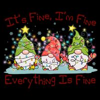 Funny Christmas It's Fine I'm Fine Everything Is Fine Gnomes Mug