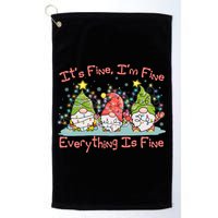 Funny Christmas It's Fine I'm Fine Everything Is Fine Gnomes Golf Towel