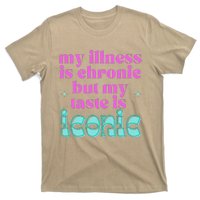 Funny Chronic Illness Awareness Spoonie Chronic But Iconic T-Shirt