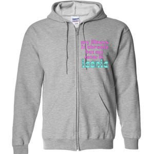 Funny Chronic Illness Awareness Spoonie Chronic But Iconic Full Zip Hoodie