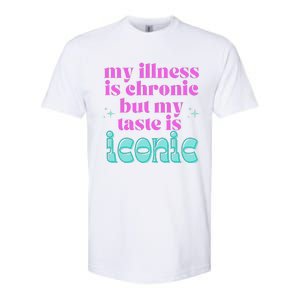 Funny Chronic Illness Awareness Spoonie Chronic But Iconic Softstyle CVC T-Shirt