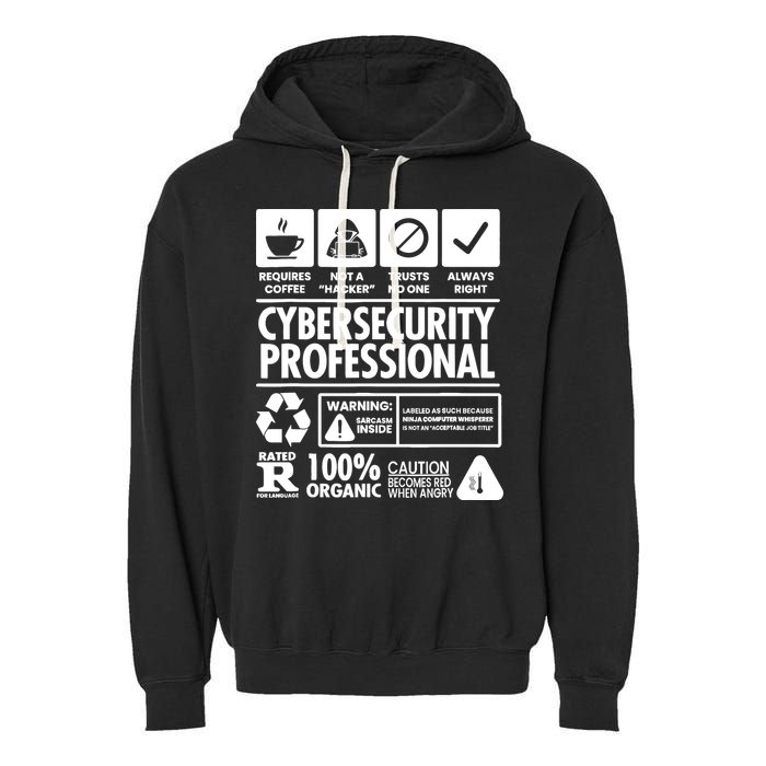 Funny Cybersecurity It Support It Security Network Engineer Garment-Dyed Fleece Hoodie