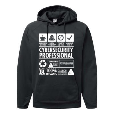 Funny Cybersecurity It Support It Security Network Engineer Performance Fleece Hoodie