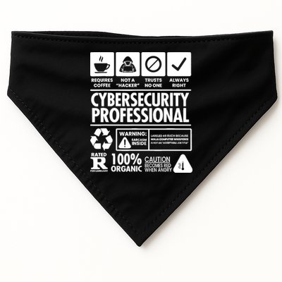 Funny Cybersecurity It Support It Security Network Engineer USA-Made Doggie Bandana