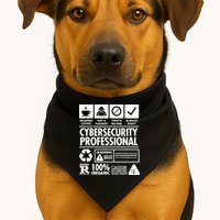 Funny Cybersecurity It Support It Security Network Engineer USA-Made Doggie Bandana
