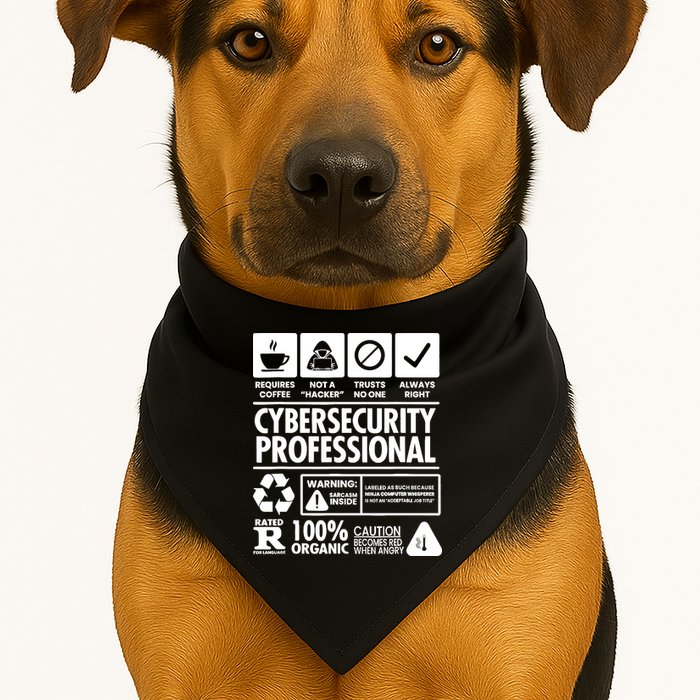 Funny Cybersecurity It Support It Security Network Engineer USA-Made Doggie Bandana