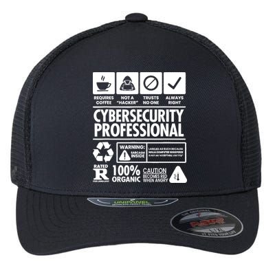 Funny Cybersecurity It Support It Security Network Engineer Flexfit Unipanel Trucker Cap