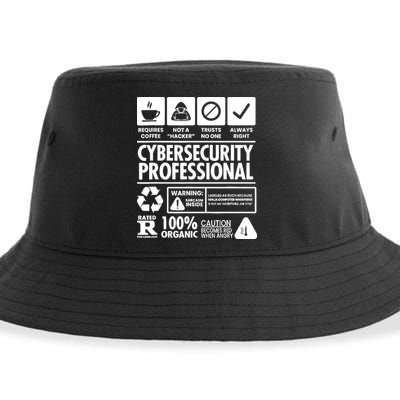 Funny Cybersecurity It Support It Security Network Engineer Sustainable Bucket Hat