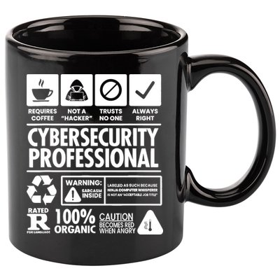 Funny Cybersecurity It Support It Security Network Engineer 11oz C Handle Ceramic Mug