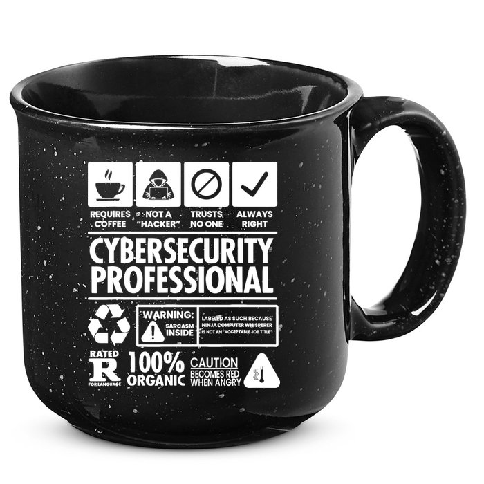 Funny Cybersecurity It Support It Security Network Engineer 15oz Campfire Ceramic Mug