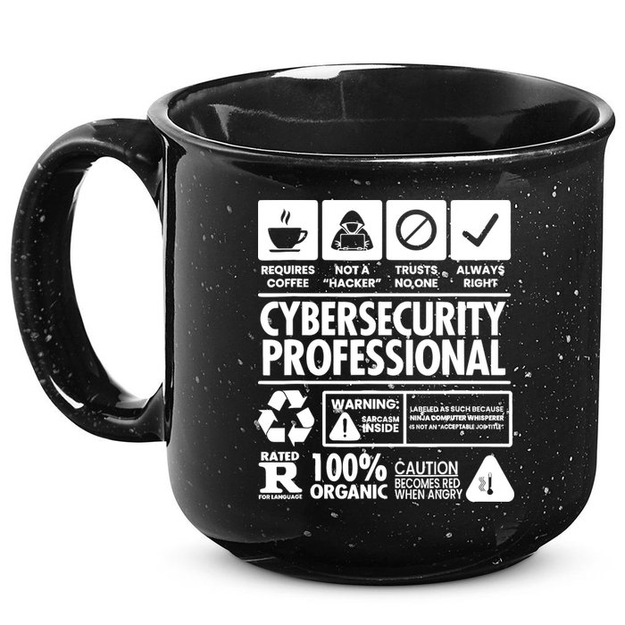Funny Cybersecurity It Support It Security Network Engineer 15oz Campfire Ceramic Mug