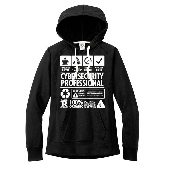 Funny Cybersecurity It Support It Security Network Engineer Women's Fleece Hoodie