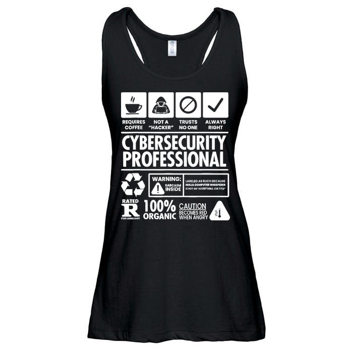 Funny Cybersecurity It Support It Security Network Engineer Ladies Essential Flowy Tank