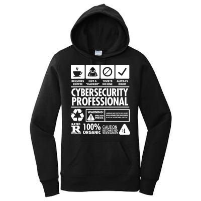 Funny Cybersecurity It Support It Security Network Engineer Women's Pullover Hoodie