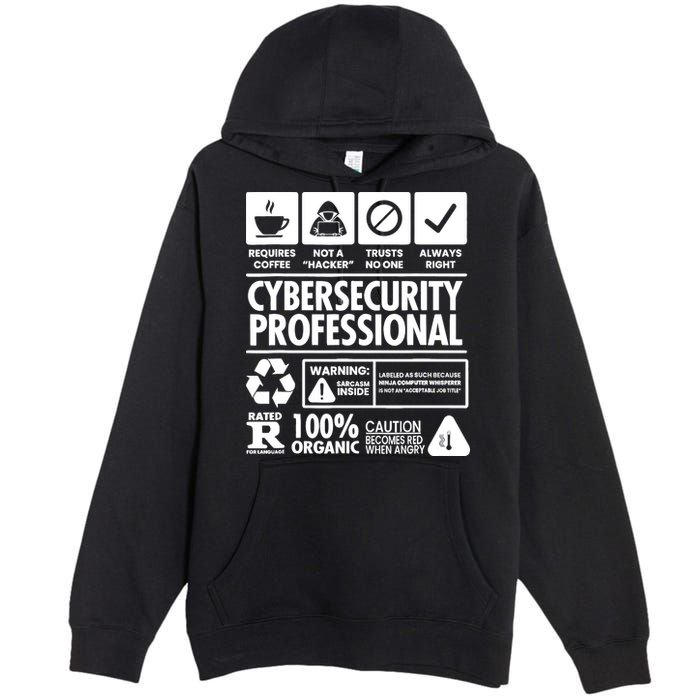 Funny Cybersecurity It Support It Security Network Engineer Premium Pullover Hoodie