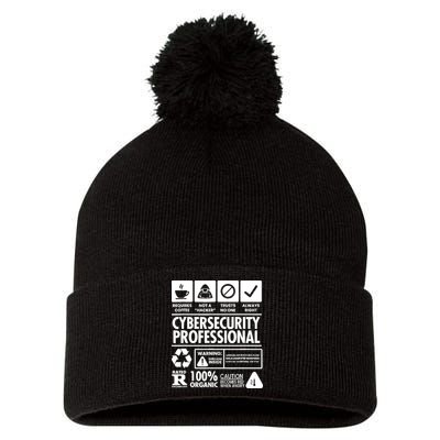 Funny Cybersecurity It Support It Security Network Engineer Pom Pom 12in Knit Beanie