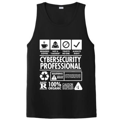 Funny Cybersecurity It Support It Security Network Engineer PosiCharge Competitor Tank
