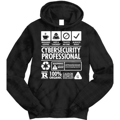 Funny Cybersecurity It Support It Security Network Engineer Tie Dye Hoodie