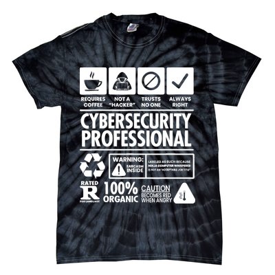Funny Cybersecurity It Support It Security Network Engineer Tie-Dye T-Shirt