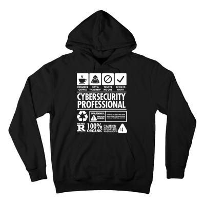 Funny Cybersecurity It Support It Security Network Engineer Tall Hoodie