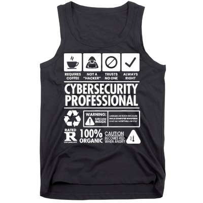Funny Cybersecurity It Support It Security Network Engineer Tank Top
