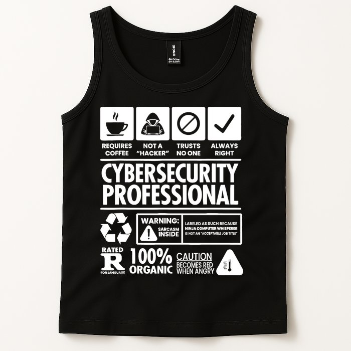 Funny Cybersecurity It Support It Security Network Engineer Tank Top