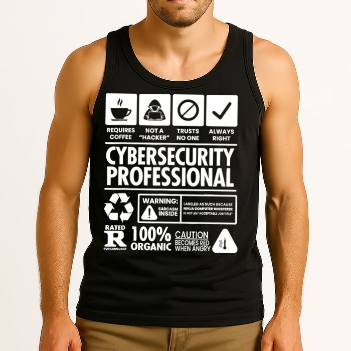 Funny Cybersecurity It Support It Security Network Engineer Tank Top