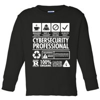 Funny Cybersecurity It Support It Security Network Engineer Toddler Long Sleeve Shirt