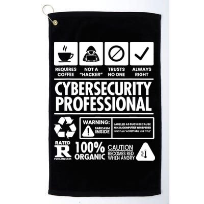 Funny Cybersecurity It Support It Security Network Engineer Golf Towel