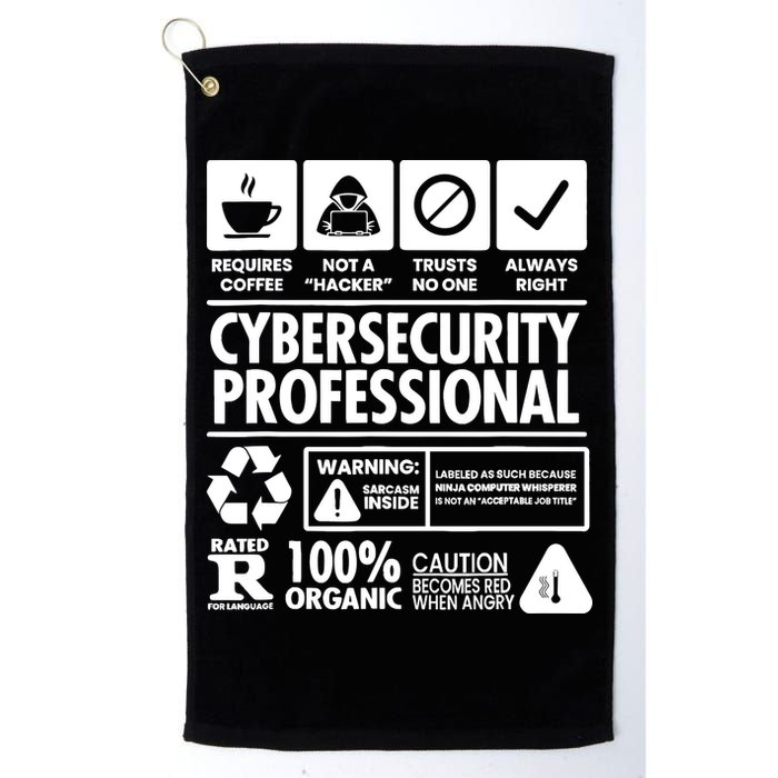 Funny Cybersecurity It Support It Security Network Engineer Golf Towel