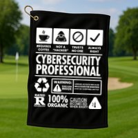 Funny Cybersecurity It Support It Security Network Engineer Golf Towel