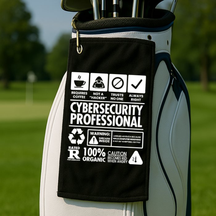 Funny Cybersecurity It Support It Security Network Engineer Golf Towel