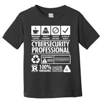 Funny Cybersecurity It Support It Security Network Engineer Toddler T-Shirt