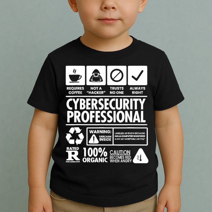 Funny Cybersecurity It Support It Security Network Engineer Toddler T-Shirt