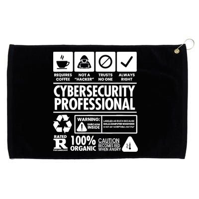 Funny Cybersecurity It Support It Security Network Engineer Grommeted Golf Towel