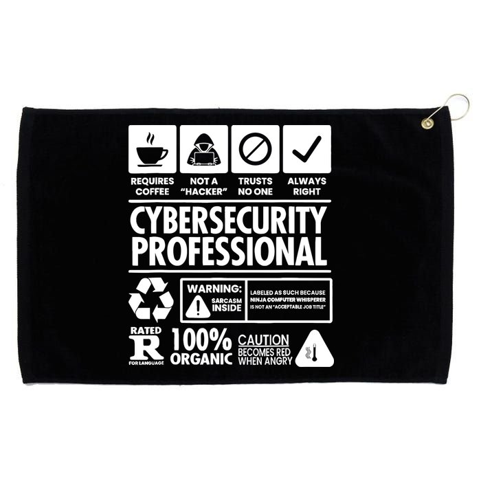 Funny Cybersecurity It Support It Security Network Engineer Grommeted Golf Towel