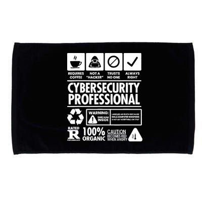 Funny Cybersecurity It Support It Security Network Engineer Microfiber Hand Towel
